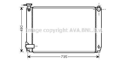 AVA QUALITY COOLING Radiaator,mootorijahutus TO2462